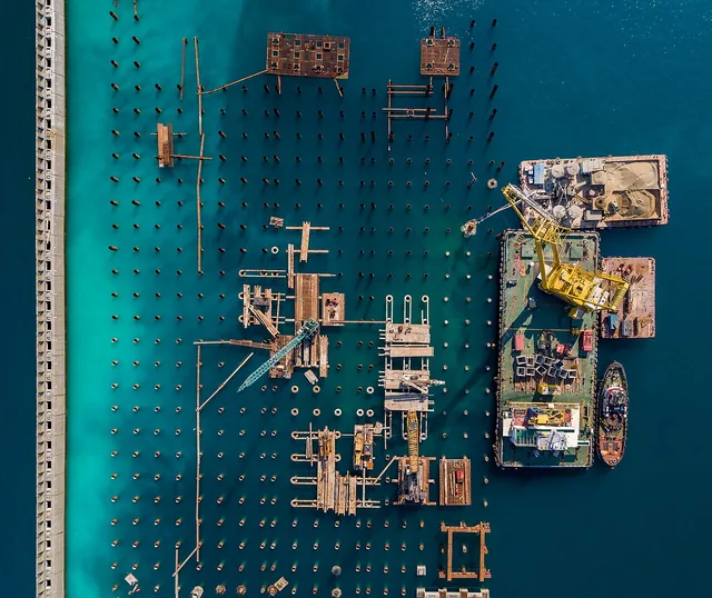 Oil handling works on the Black Sea coast
